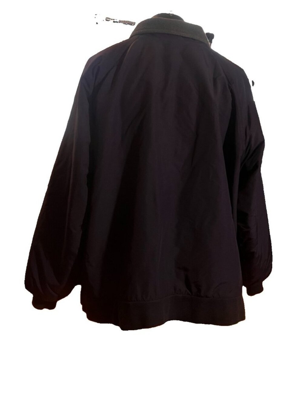 Vintage 80s Lands End Squall Jacket Mens XL Navy Blue Fleece Lined Made In Korea - Picture 2 of 3